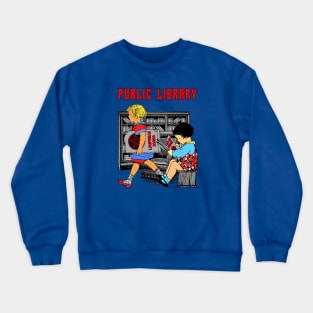 PUBLIC LIBRARY Crewneck Sweatshirt